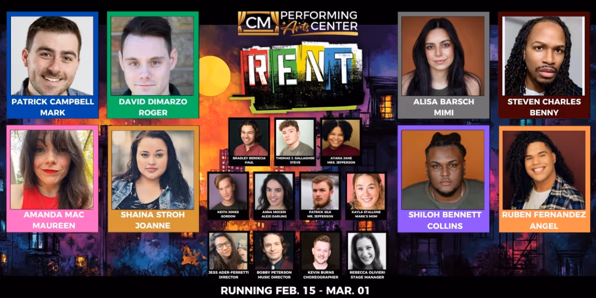 Cast Set For RENT at CM Performing Arts Center
