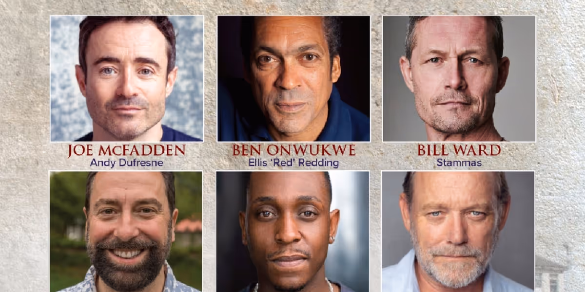 Cast Set For SHAWSHANK REDEMPTION at Darlington Hippodrome