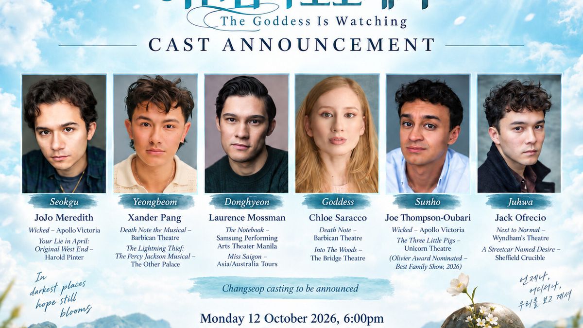 Cast Set For THE GODDESS IS WATCHING London Showcase