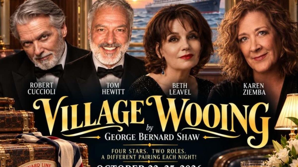 Cast Set For VILLAGE WOOING at Gingold Theatrical Group