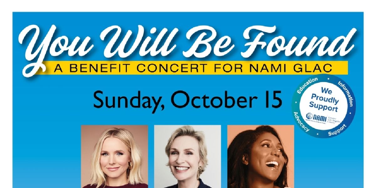 Cast Set For YOU WILL BE FOUND – A BENEFIT CONCERT FOR NAMI GLAC