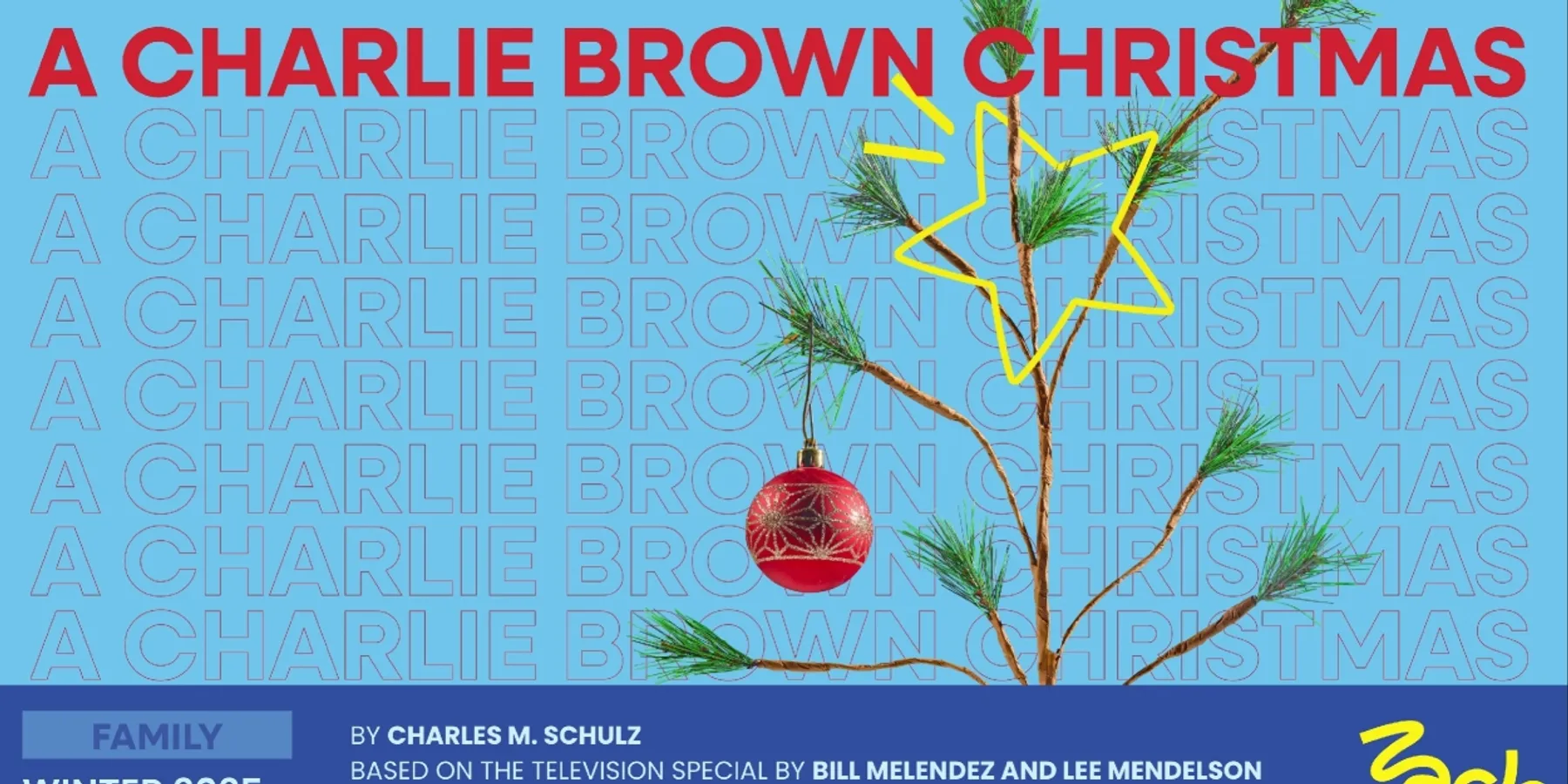 Cast Set for A CHARLIE BROWN CHRISTMAS at Zach Theater