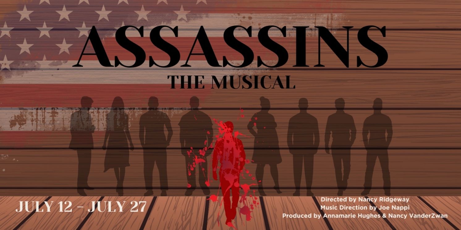 Cast Set for ASSASSINS at Town & Country Players  Image