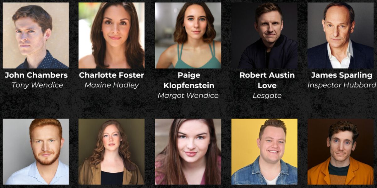 Cast Set for DIAL M FOR MURDER at Oil Lamp Theater