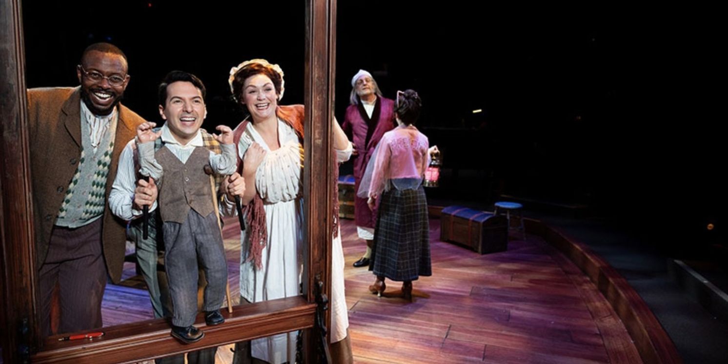 Cast Set for EBENEZER SCROOGE'S BIG SAN DIEGO CHRISTMAS SHOW at The Old Globe  Image