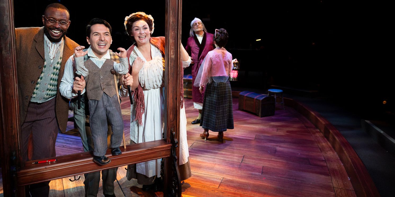 Cast Set for EBENEZER SCROOGE'S BIG SAN DIEGO CHRISTMAS SHOW at The Old Globe  Image