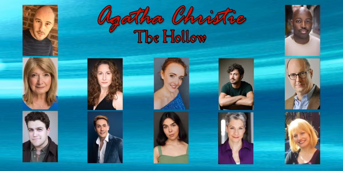 Cast Set for For Agatha Christie's THE HOLLOW at the Players Theatre