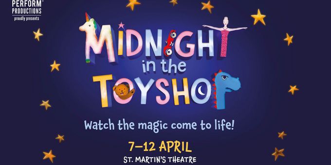 Cast Set for MIDNIGHT IN THE TOYSHOP at St Martin's Theatre Photos