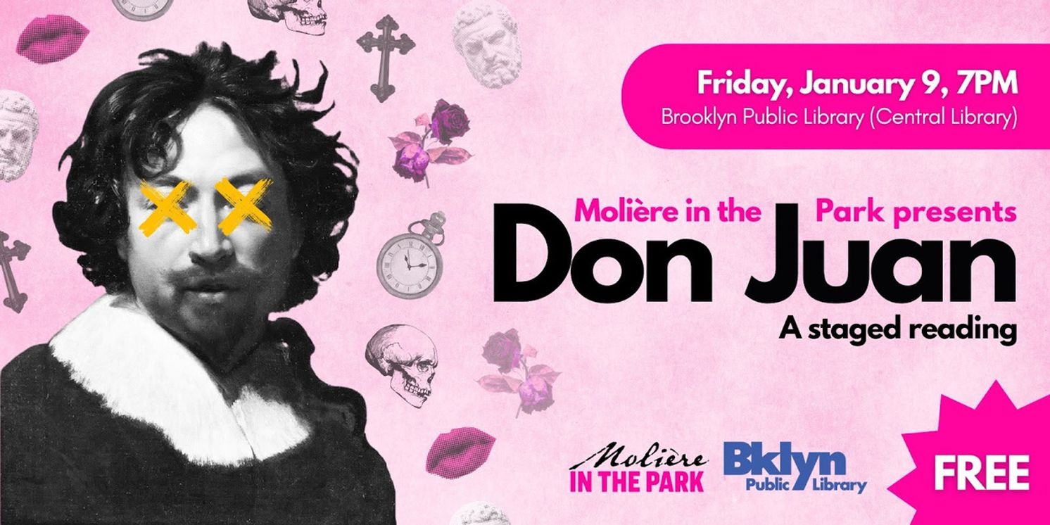 Cast Set for Molière in the Park's DON JUAN Part of Winter Reading Series  Image
