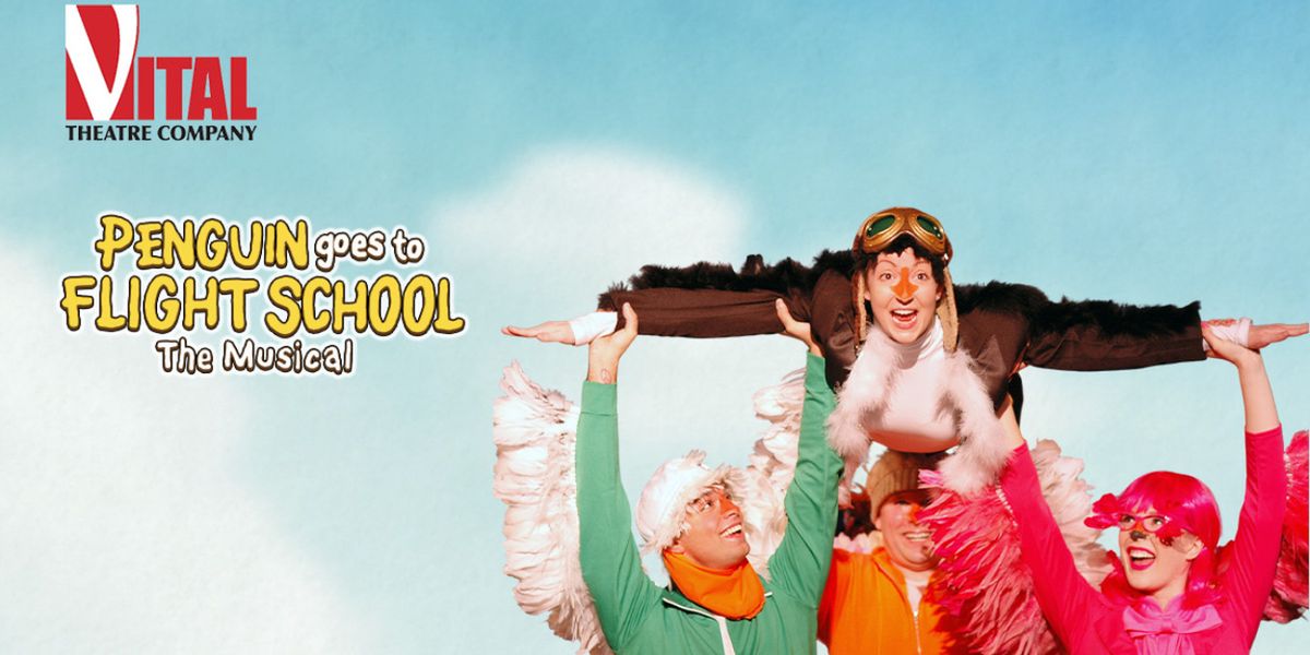 Cast Set for PENGUIN GOES TO FLIGHT SCHOOL at Actors Temple Theatre