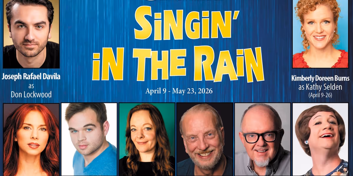 Cast Set for SINGIN' IN THE RAIN at Beef & Boards Dinner Theatre