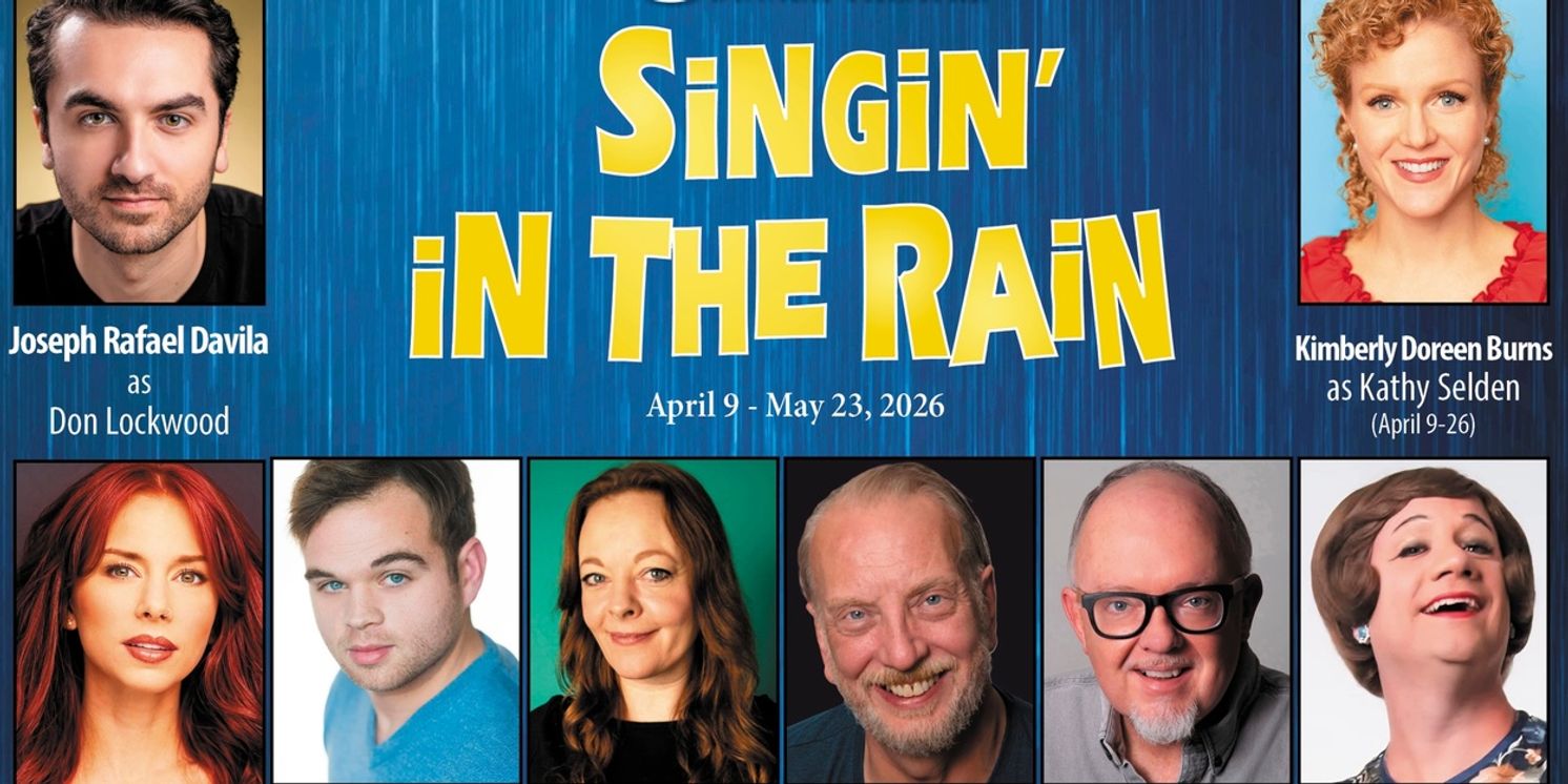 Cast Set for SINGIN' IN THE RAIN at Beef & Boards Dinner Theatre  Image