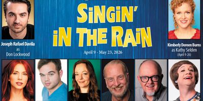 Cast Set for SINGIN' IN THE RAIN at Beef & Boards Dinner Theatre Photo