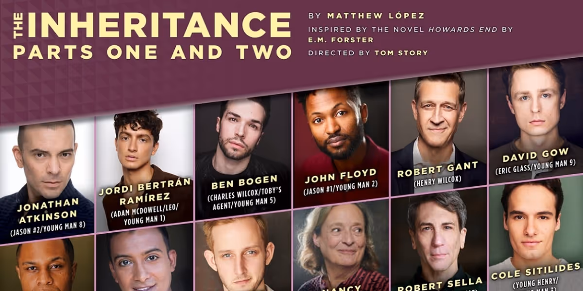 Cast Set for THE INHERITANCE By Matthew Lopez at Round House Theatre