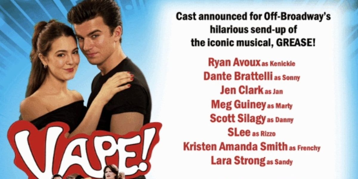 Cast Set for VAPE! THE GREASE PARODY Off-Broadway