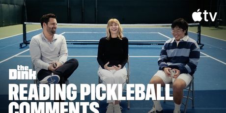 Cast of THE DINK Read Mean Pickleball Comments in New Apple TV Clip Photo