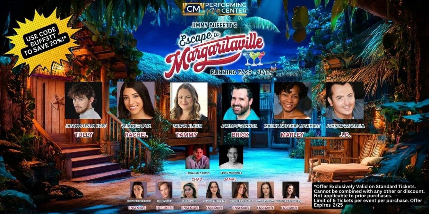 Cast Set for ESCAPE TO MARGARITAVILLE at CM Performing Arts  Image