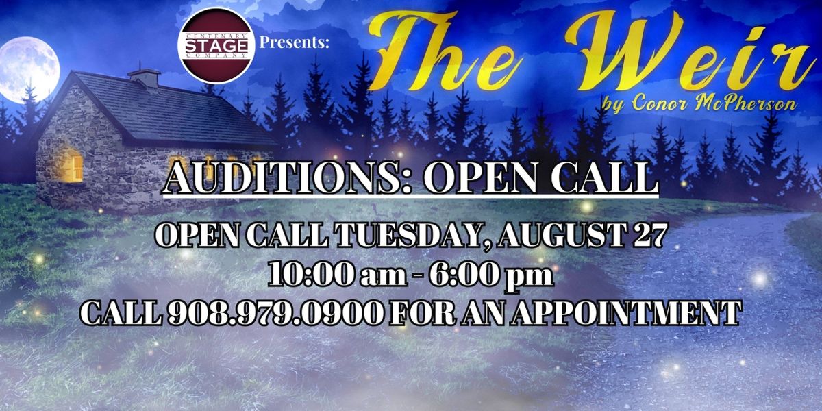 Centenary Stage Company to Hold Open Call Auditions for THE WEIR