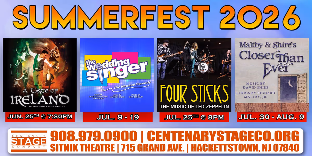 Centenary Stage Company to Host SUMMERFEST 2026 at Lackland Center