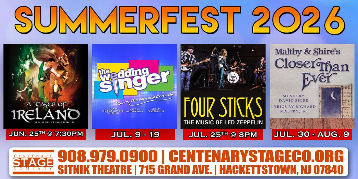 Centenary Stage Company to Host SUMMERFEST 2026 at Lackland Center  Image