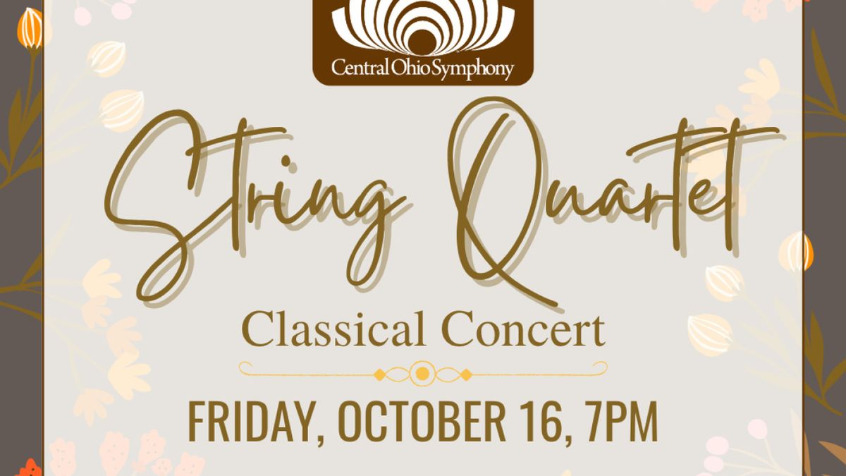Central Ohio Symphony String Quartet to Perform at The Avalon Theatre
