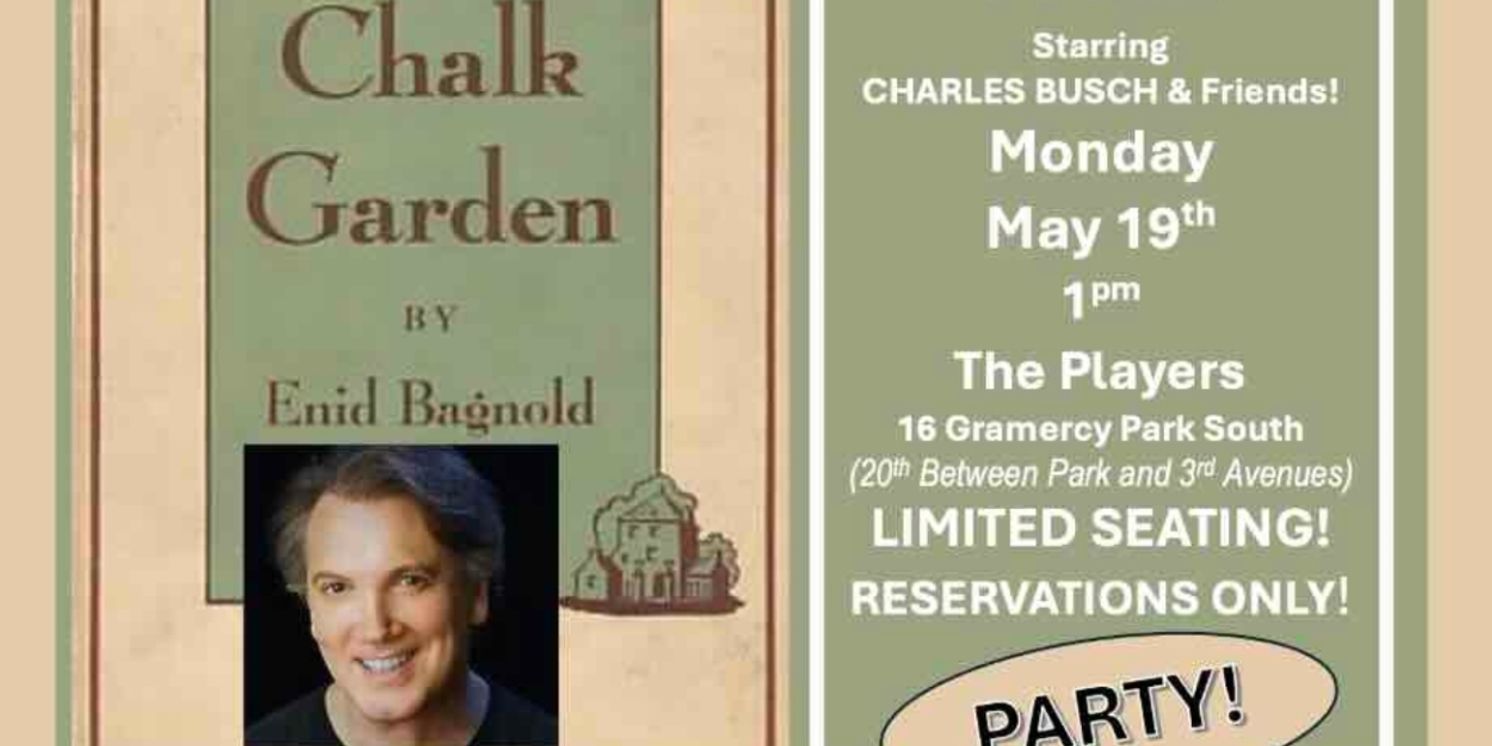 Charles Busch to Star in THE CHALK GARDEN Reading at Gingold Theatrical Group  Image