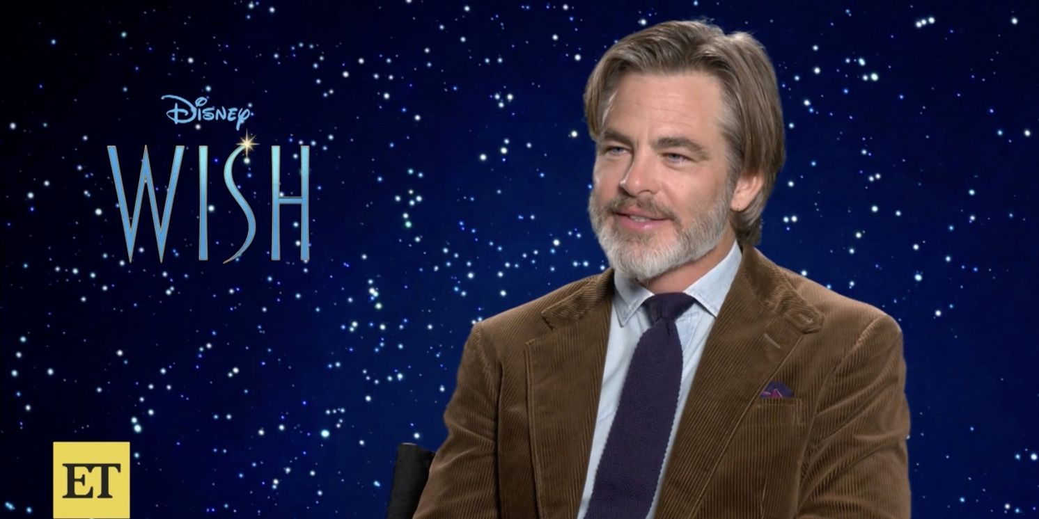 Chris Pine Reveals He Was Nervous to Sing With Ariana DeBose in WISH  Image