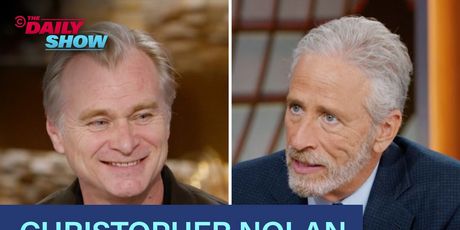 Christopher Nolan Discusses THE ODYSSEY and OPPENHEIMER with Jon Stewart on THE DAILY SHOW Photo