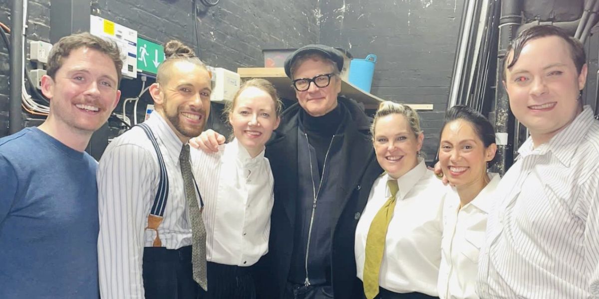 Colin Firth Visits OPERATION MINCEMEAT in the West End