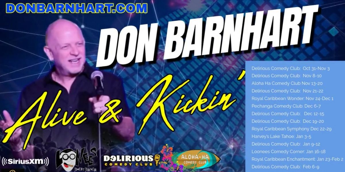 Comedian Don Barnhart Launches Alive & Kickin' Comedy Tour In Las Vegas