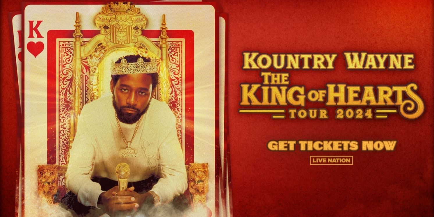 Comedian Kountry Wayne Announces THE KING OF HEARTS Tour  Image