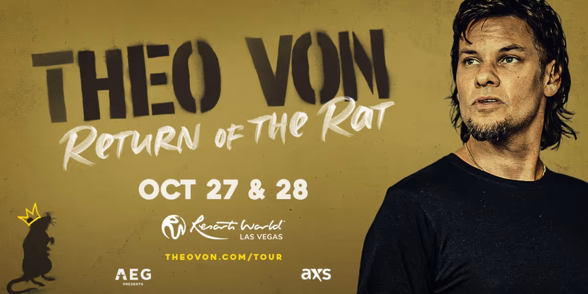 Comedian Theo Von Announces Venue Debut At Resorts World Theatre In Las Vegas, October 27-28