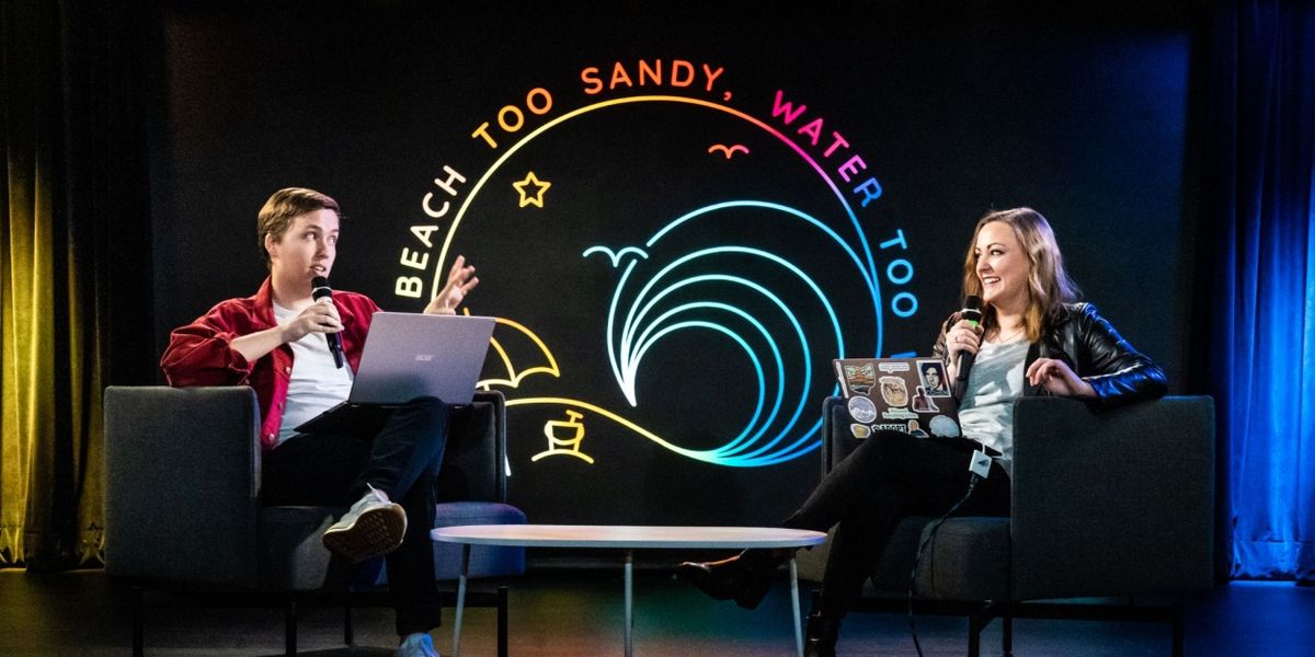 Comedy Podcasts ALL FANTASY EVERYTHING and BEACH TOO SANDY, WATER TOO WET Come to the Den Theatre