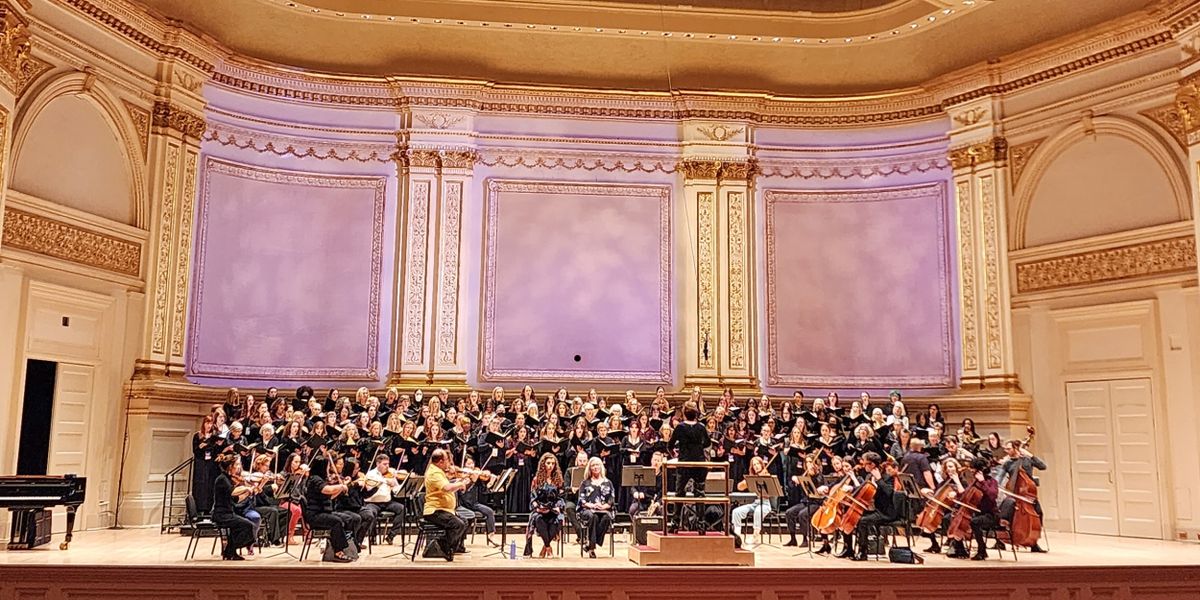 Concord Women's Chorus Performs at Carnegie Hall