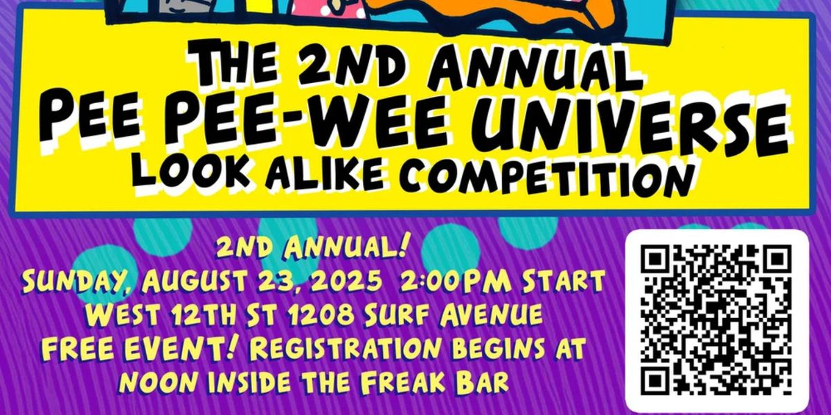 Coney Island USA to Host 2nd Annual Pee-Wee Herman Look Alike Contest