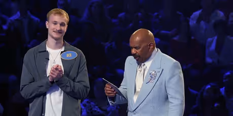 Cooper Flagg and Ace Flagg Take On FAST MONEY on CELEBRITY FAMILY FEUD Photo