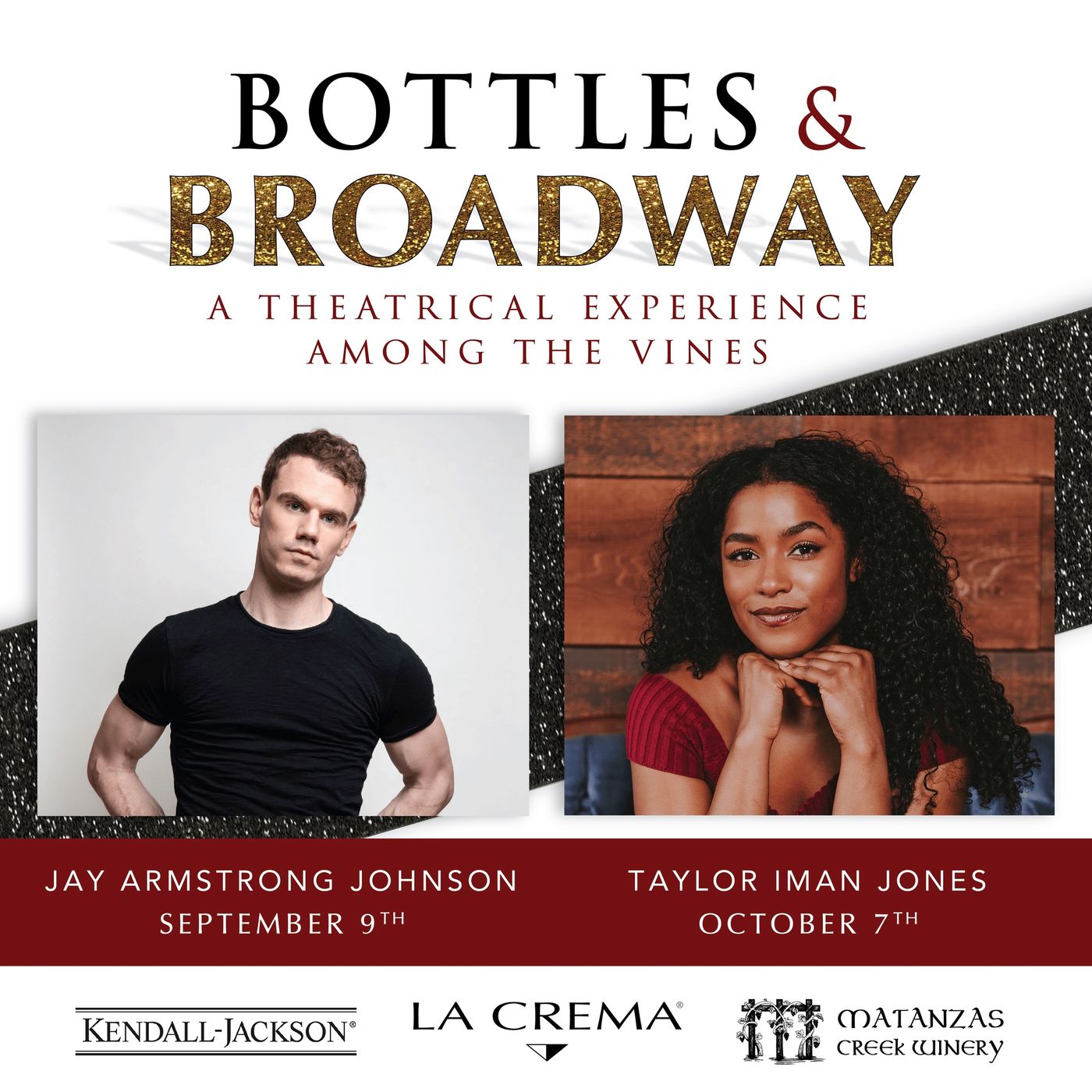 Broadway's Jay Armstrong Johnson and Taylor Iman Jones Perform at La Crema Winery This Fall  Image