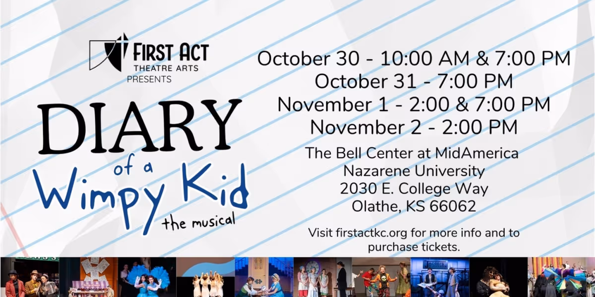 DIARY OF A WIMPY KID: THE MUSICAL Comes to First Act Theatre Arts