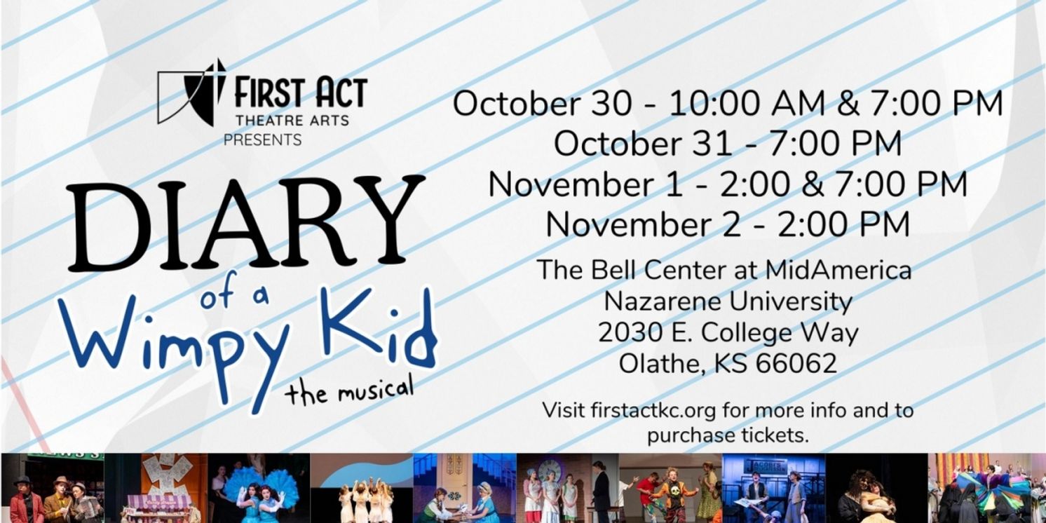 DIARY OF A WIMPY KID: THE MUSICAL Comes to First Act Theatre Arts  Image