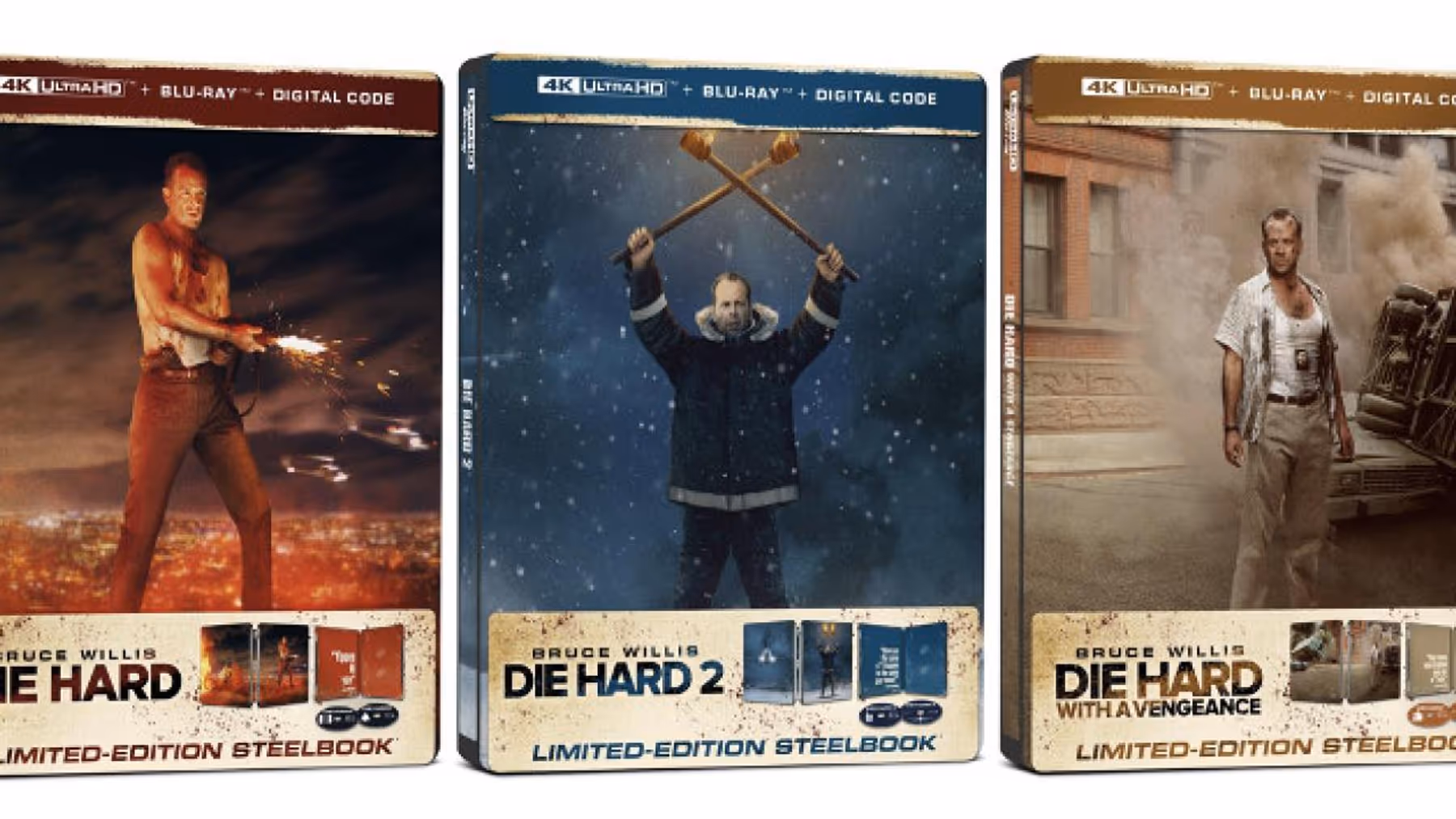 DIE HARD Films to Arrive in 4K Ultra HD Steelbook Collection