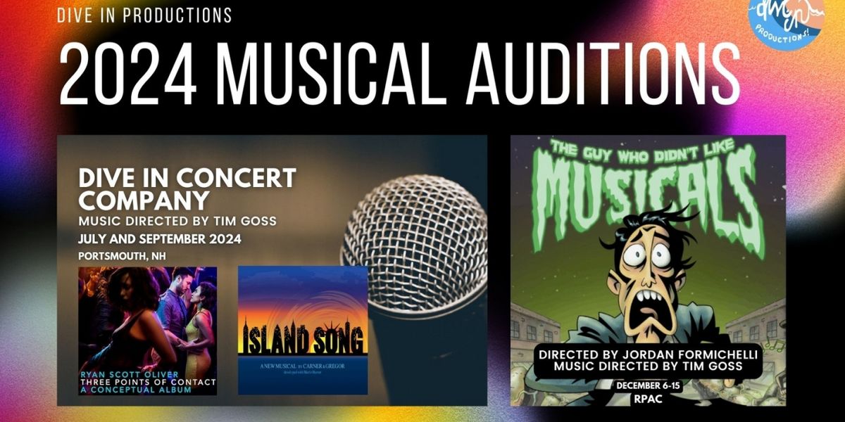 Dive In Productions to Hold Auditions for 2024 Mainstage Musicals