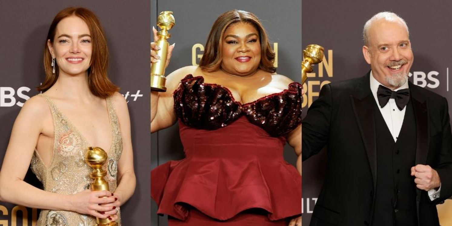 Da'vine Joy Randolph, Emma Stone & More Win Golden Globe Awards - Full List of Winners!  Image