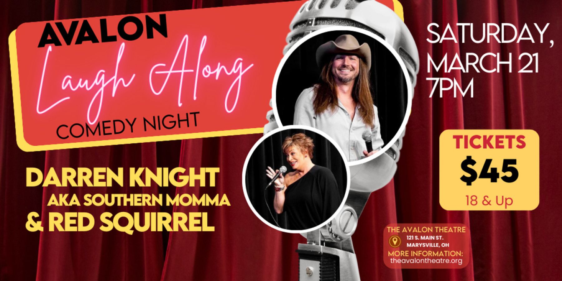 Darren Knight and Red Squirrel to Perform at Avalon Theatre in Marysville