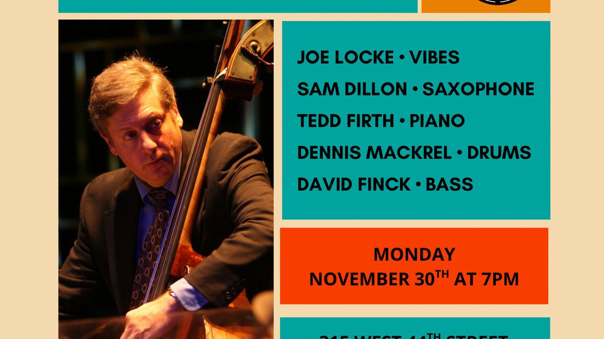 David Finck Quintet to Perform at Birdland Jazz Club