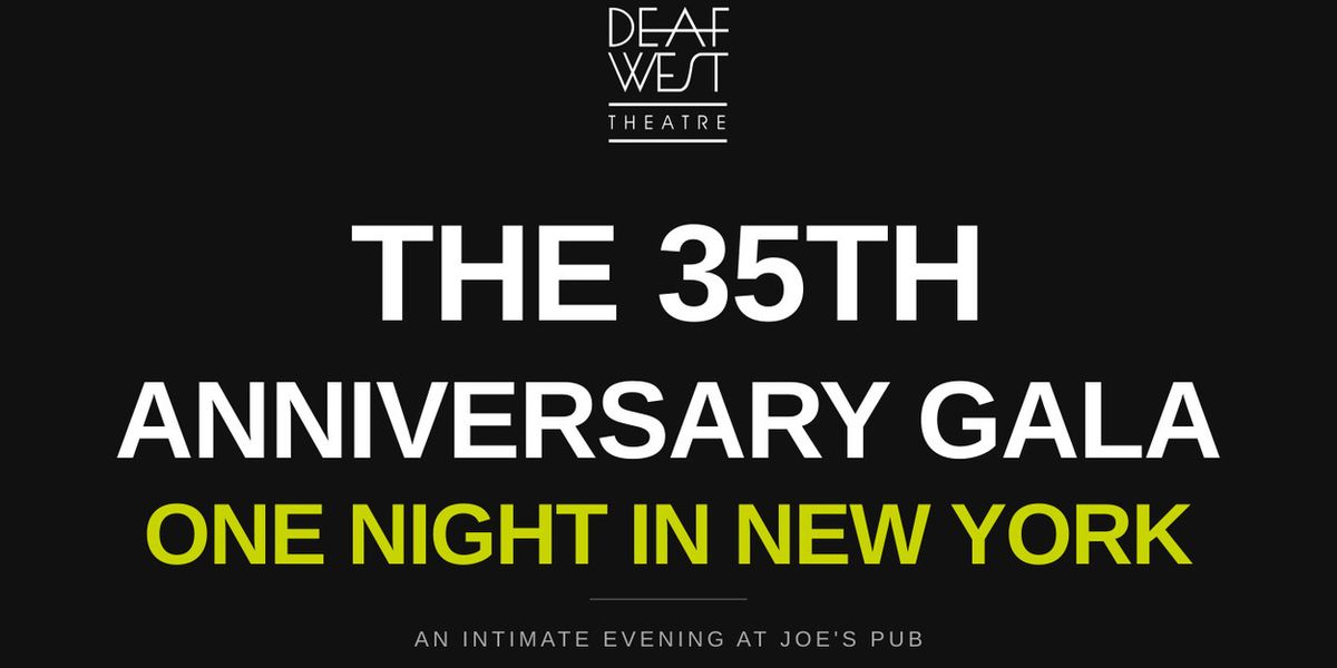 Deaf West Theatre Sets Lineup for First NYC Gala at Joe's Pub