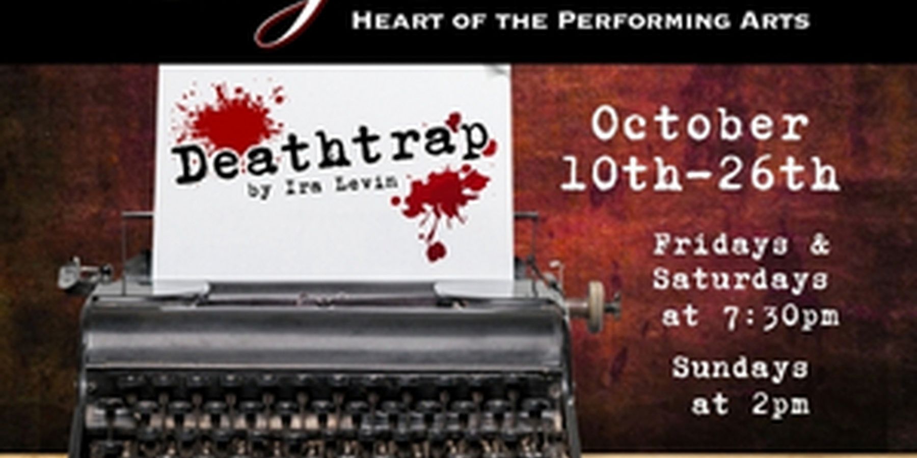 City Theater Kicks Off Season with DEATHTRAP