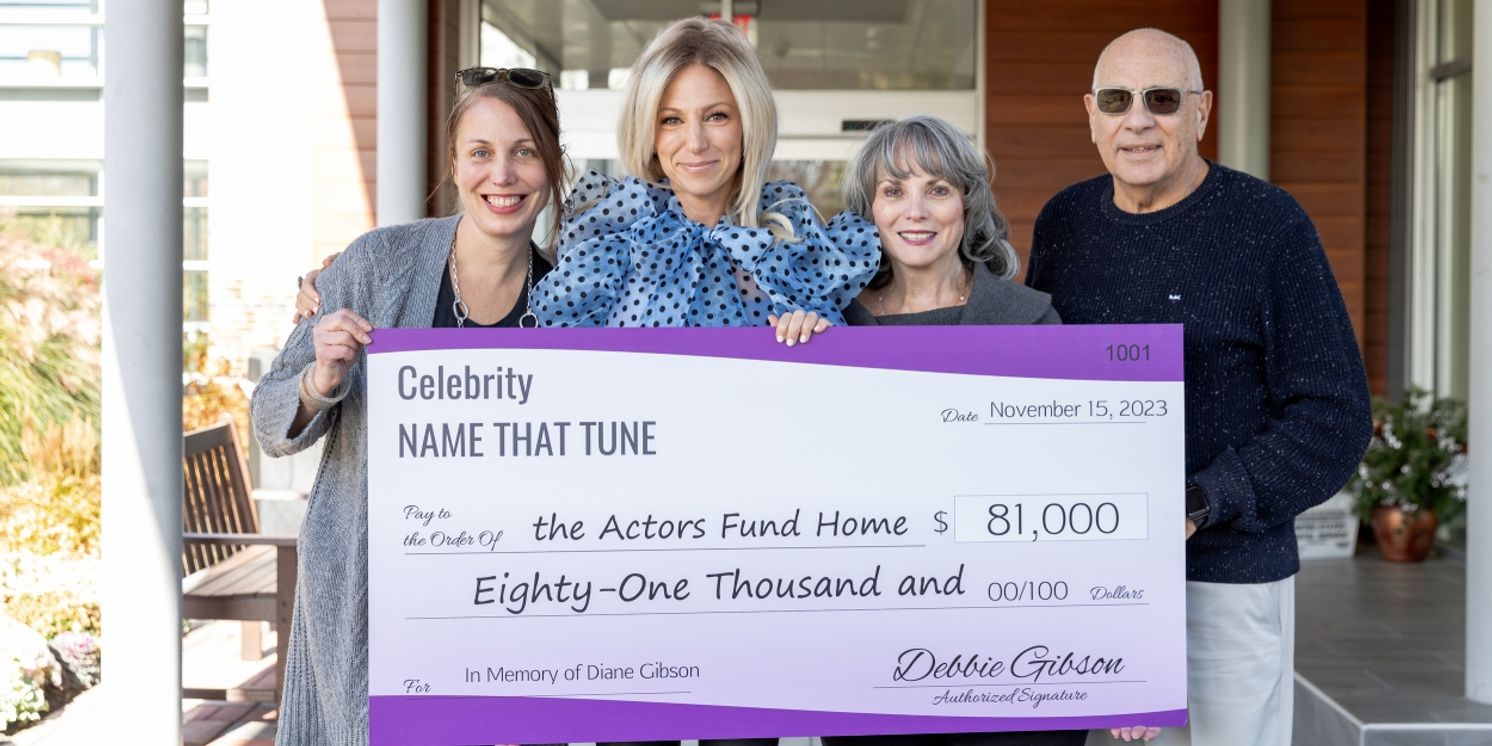 Debbie Gibson Donates $81,000 to Actors Fund Home in New Jersey  Image