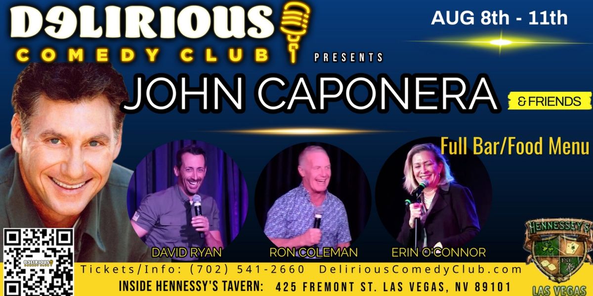 John Caponera to Perform at Delirious Comedy Club in Las Vegas