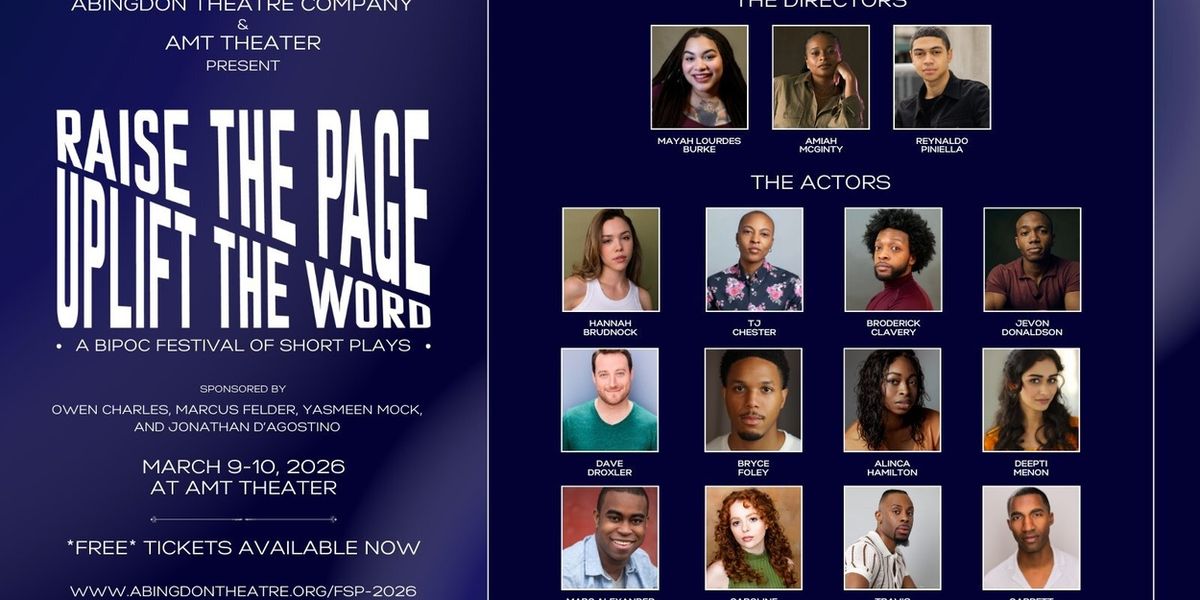 Directors and Company Set For Abingdon Theatre Company's BIPOC Play Festival