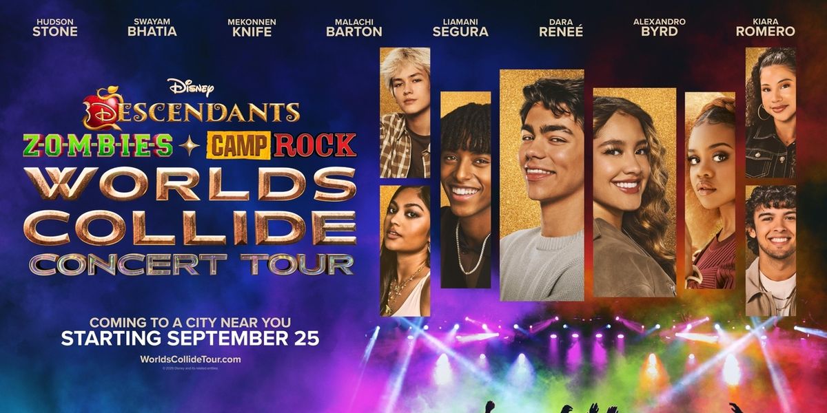 Disney Onthult Data Voor 2026 'Worlds Collide Concert Tour' Met Sterren Uit ZOMBIES, DESCENDANTS & CAMP ROCK 